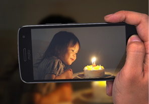 Moto G5 Plus高性能カメラの画面